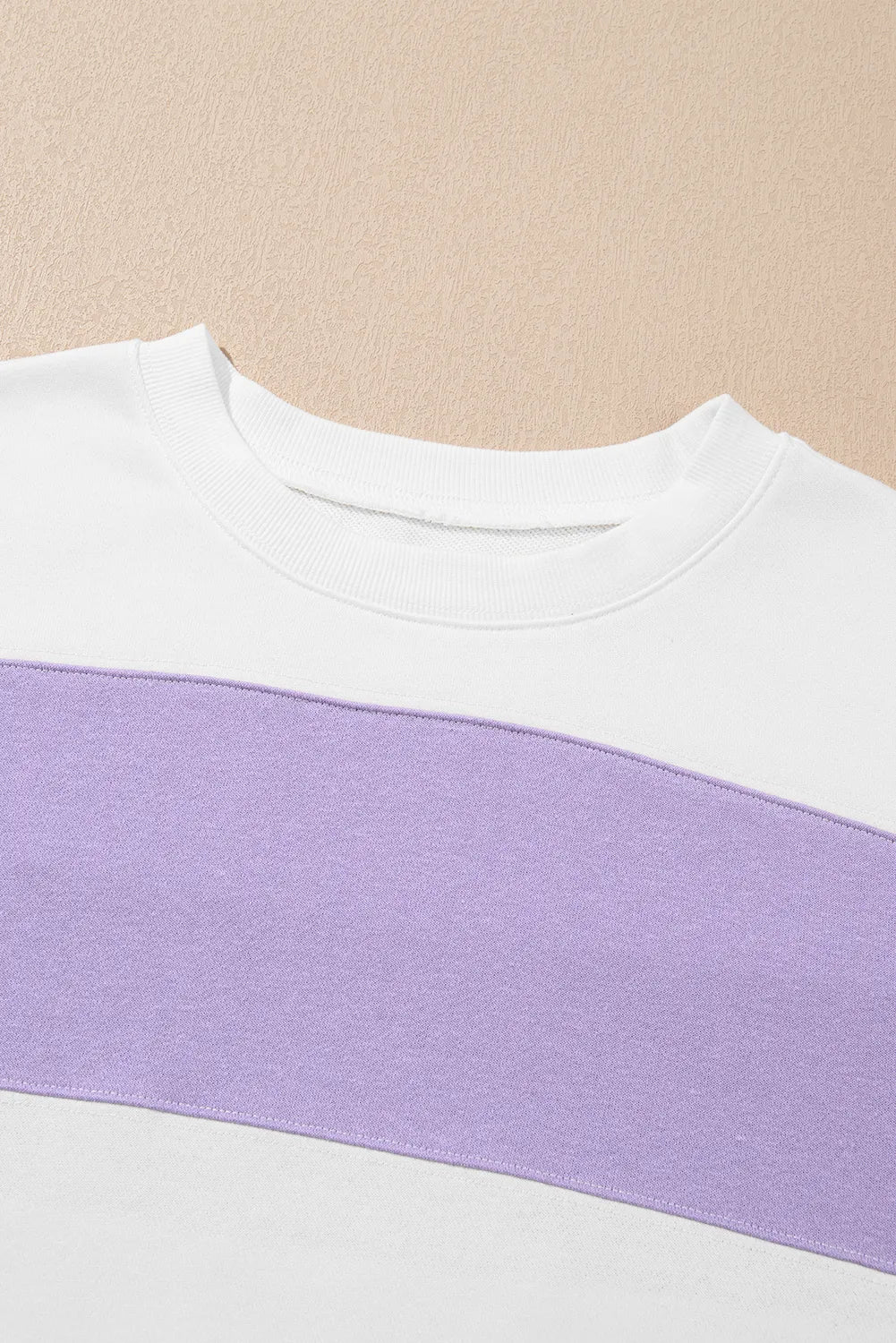 Anya | Color block sweatshirt with a crew neck and long sleeves