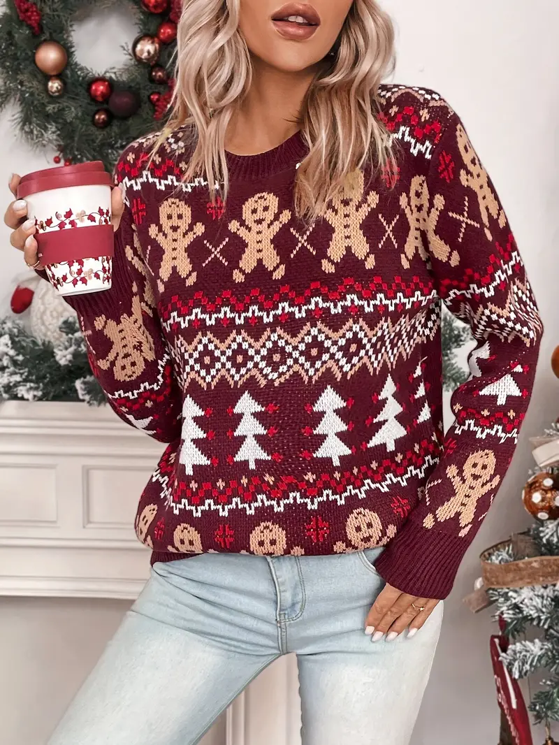 Victoria | Christmas sweater with a festive reindeer