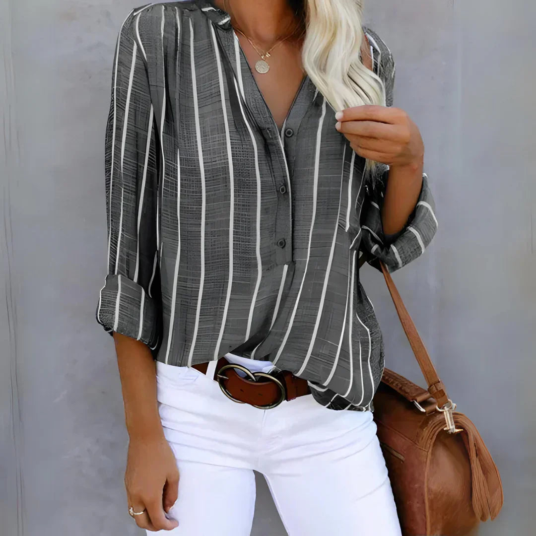 Mercedes® | Trendy Striped Blouse For Women