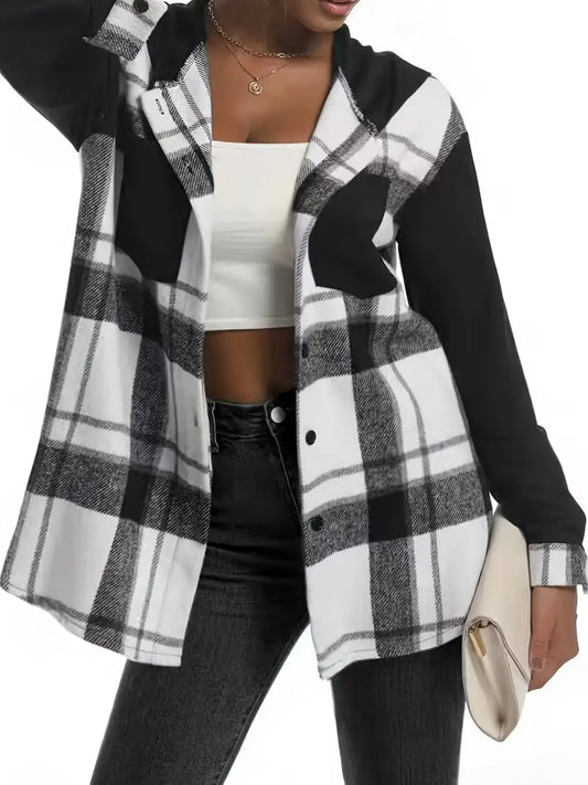 Natalia | Women's checked sweatshirt