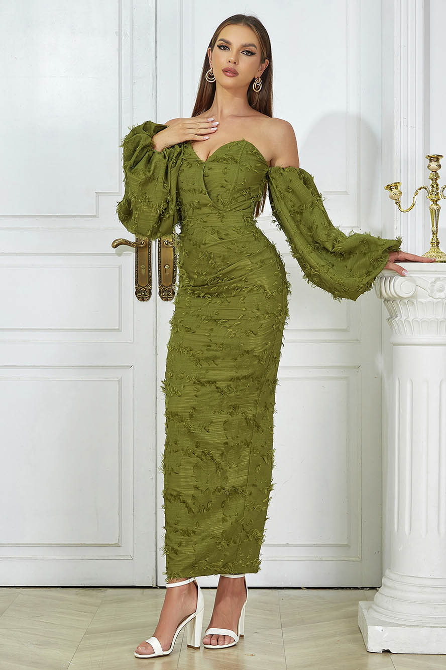 Lucía® | Knitted Maxi Dress With Low Back
