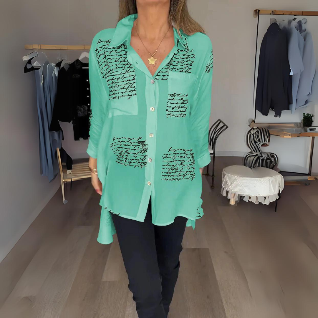 Carmela® | Women's letter print shirt