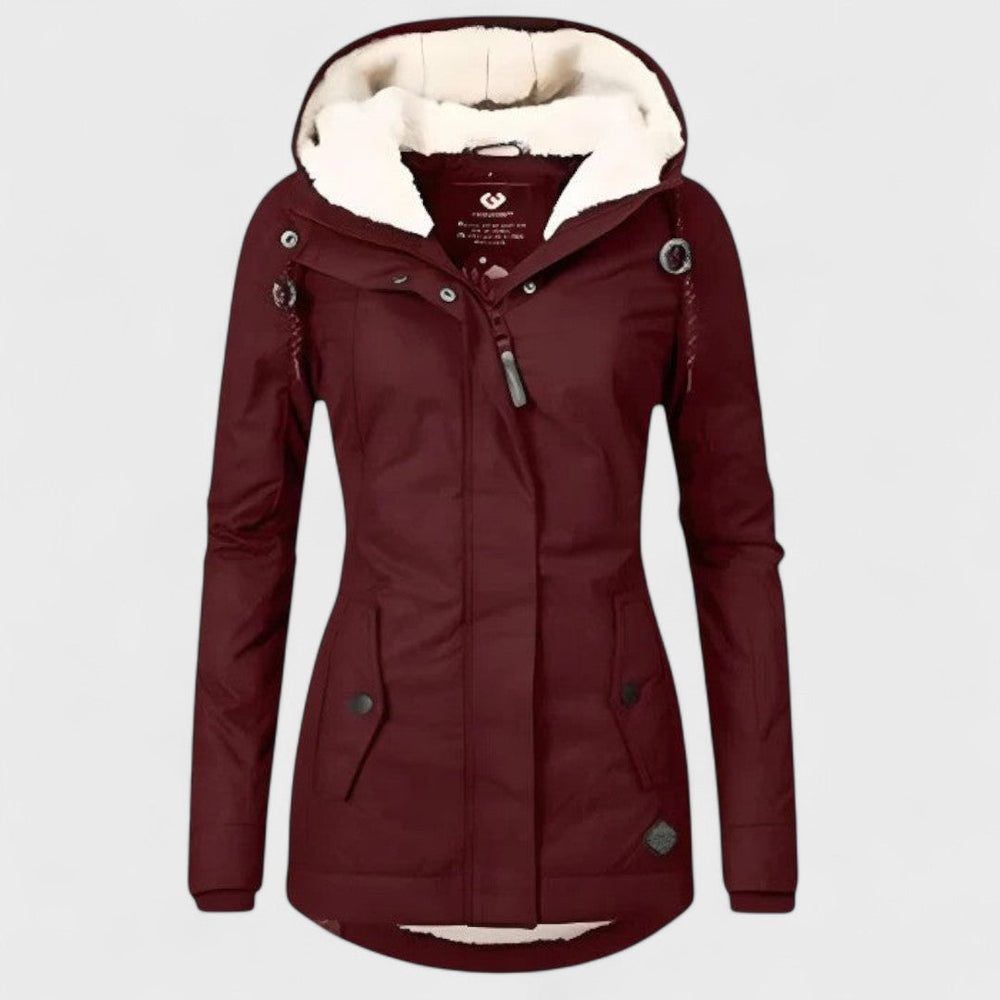 AlpiTech - Women's Warm and Waterproof Hooded Jacket