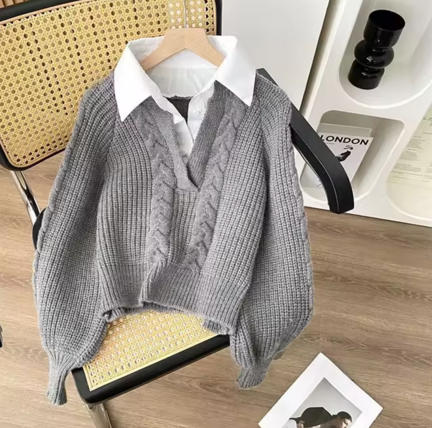 Melanie | Knitted sweater with collar