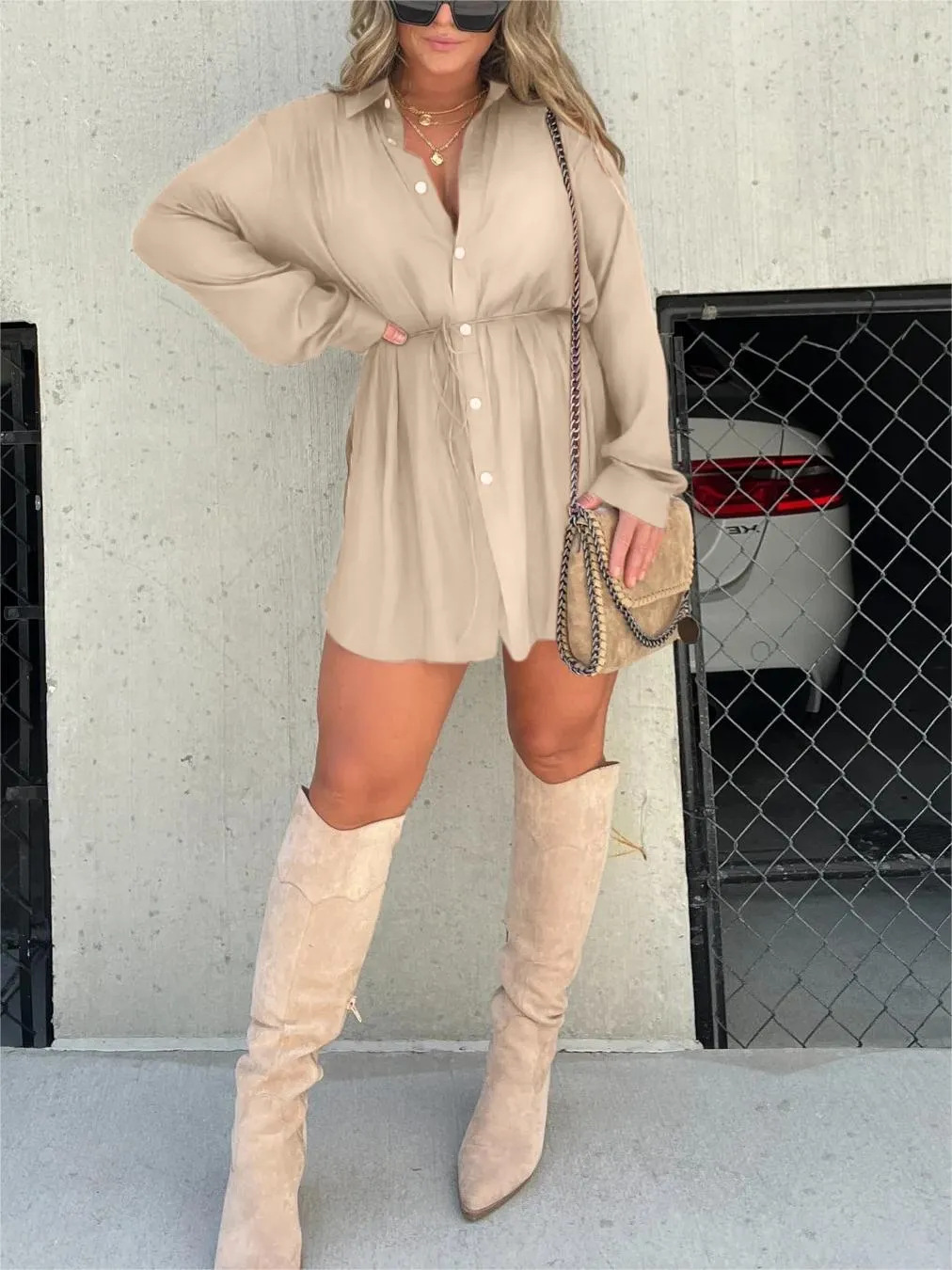 Rubí® | Satin Pajama Dress