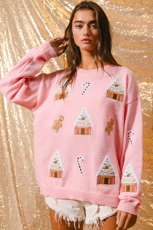 Jocelyn | Women's Winter Christmas Crew Neck Sweater