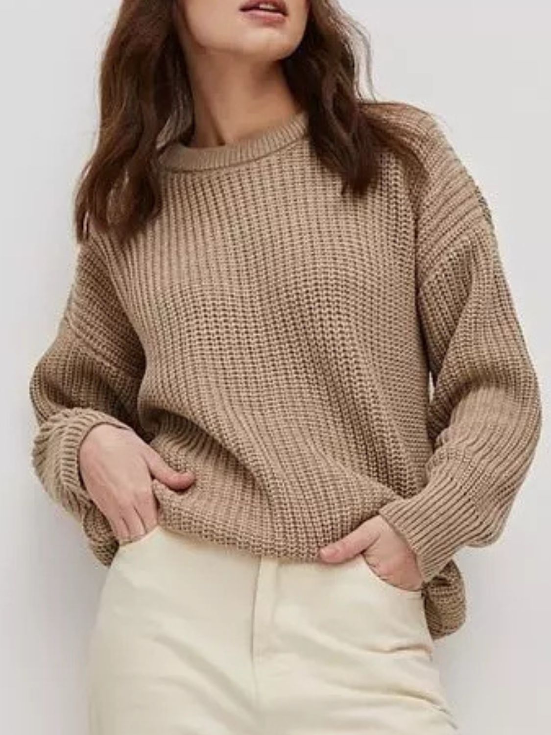 Therese | Crew neck sweater with long sleeves