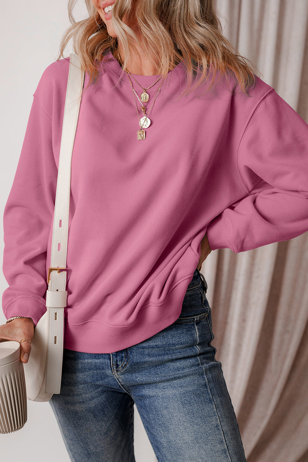 Agneta | Classic and simple fleece sweater