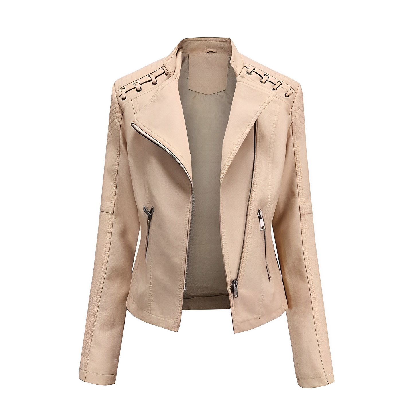 Guillermina | PU leather jacket with zipper