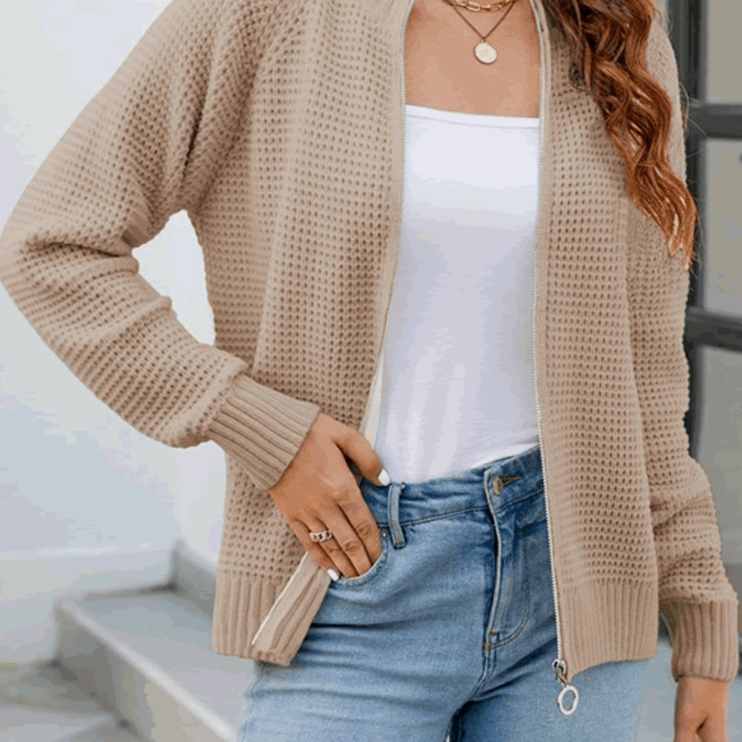 Mariana | Comfortable women's cardigan with zip