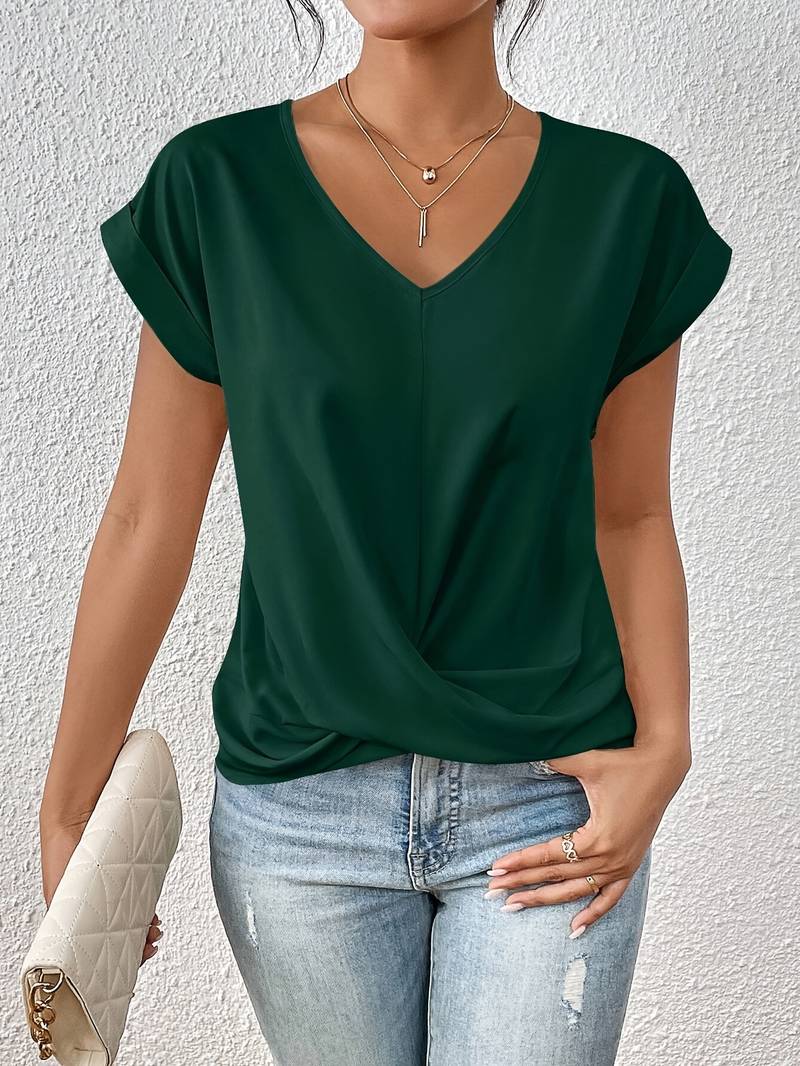 Lindsay® | Elegant Casual V-Neck Shirt