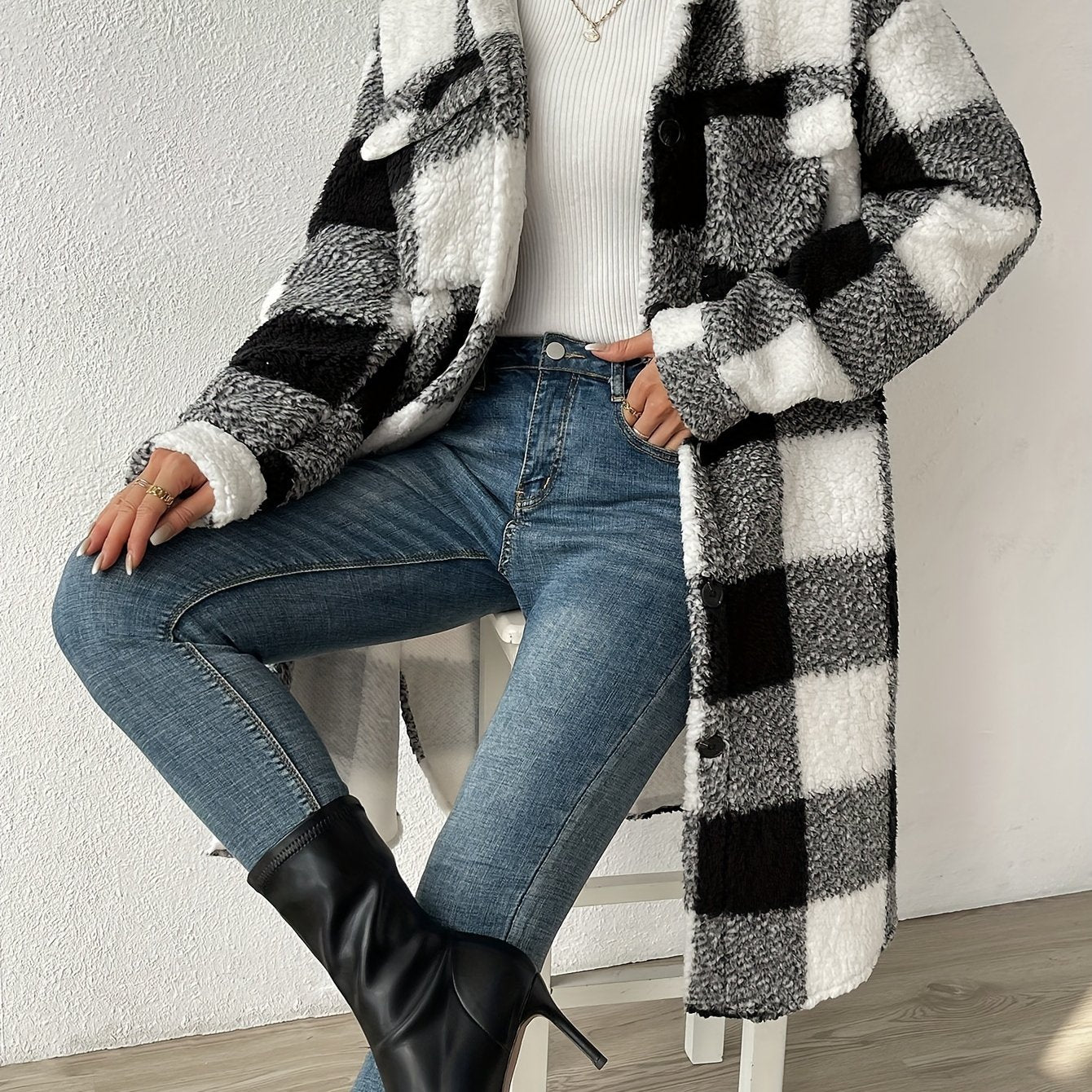 Maureen | Women's Oversized Button-Down Coat