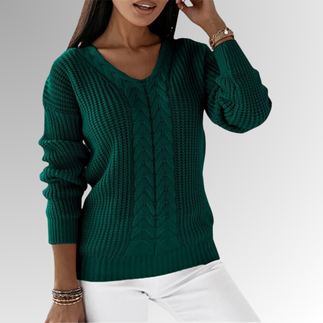 Leticia® | Pull the maille twice with the motif of the cables