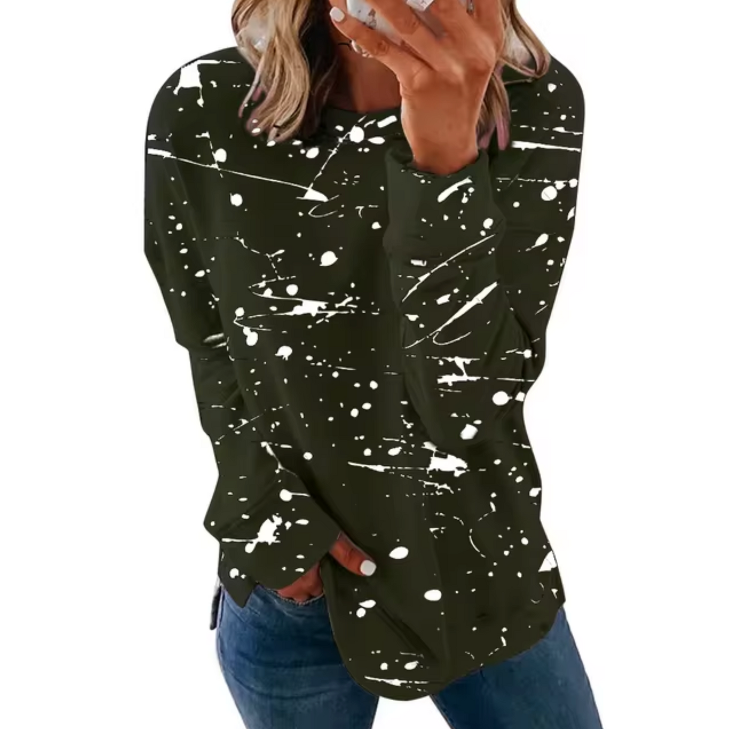 Romina | Oversized cotton long sleeve top