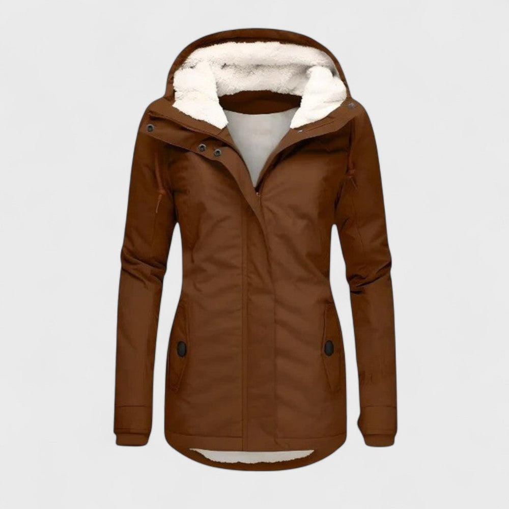 AlpiTech - Women's Warm and Waterproof Hooded Jacket