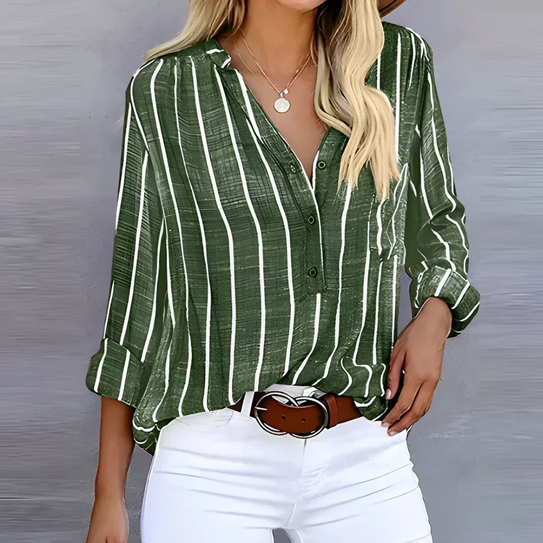 Mercedes® | Trendy Striped Blouse For Women