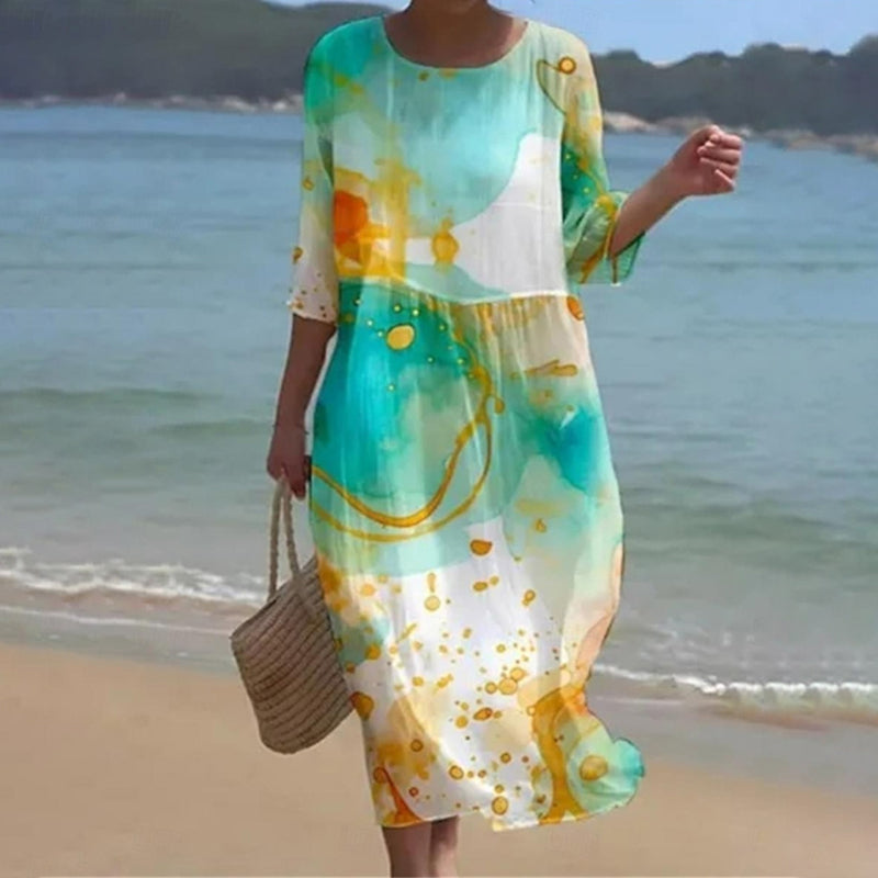 Rebecca® | Elegant Floral Belly Dress