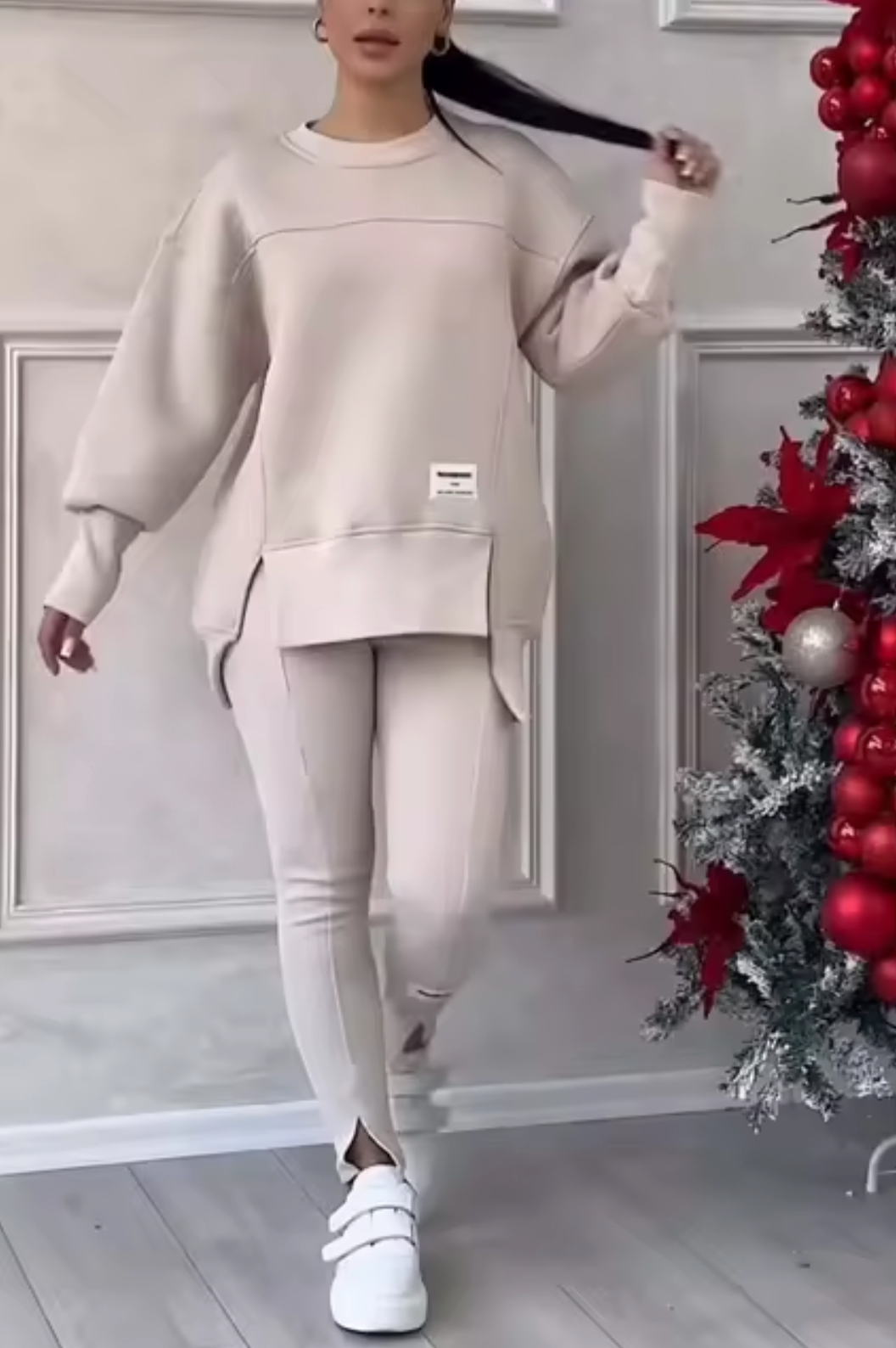 Paz | Elegant sweater and trousers set