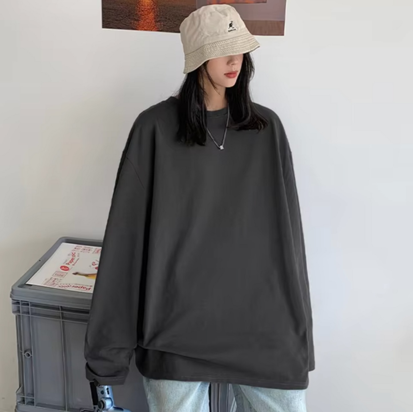 Isabel | Long sleeve cotton t-shirt