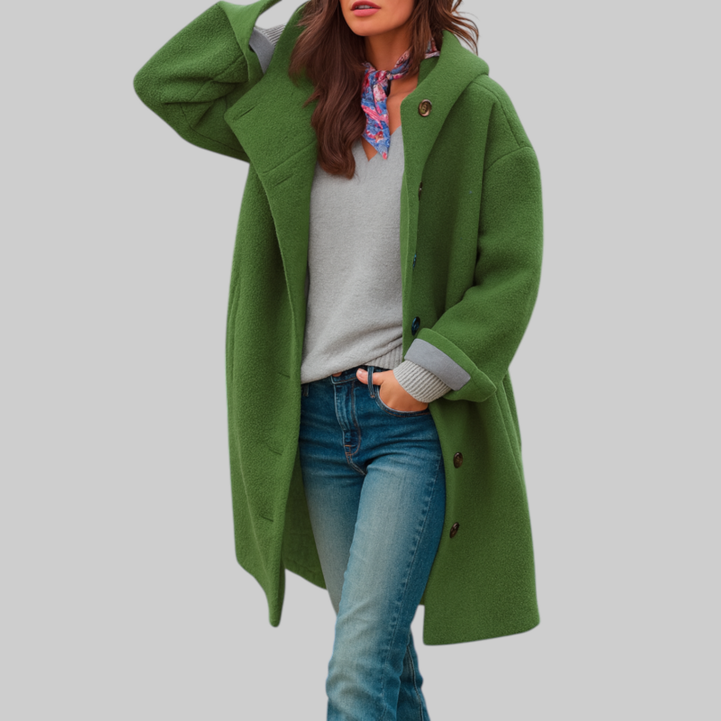 Freja | Cozy, mid-length everyday coat