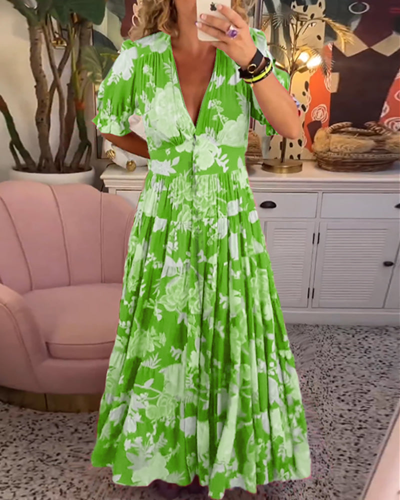 Sofia® | Dress With Floral Enchantment