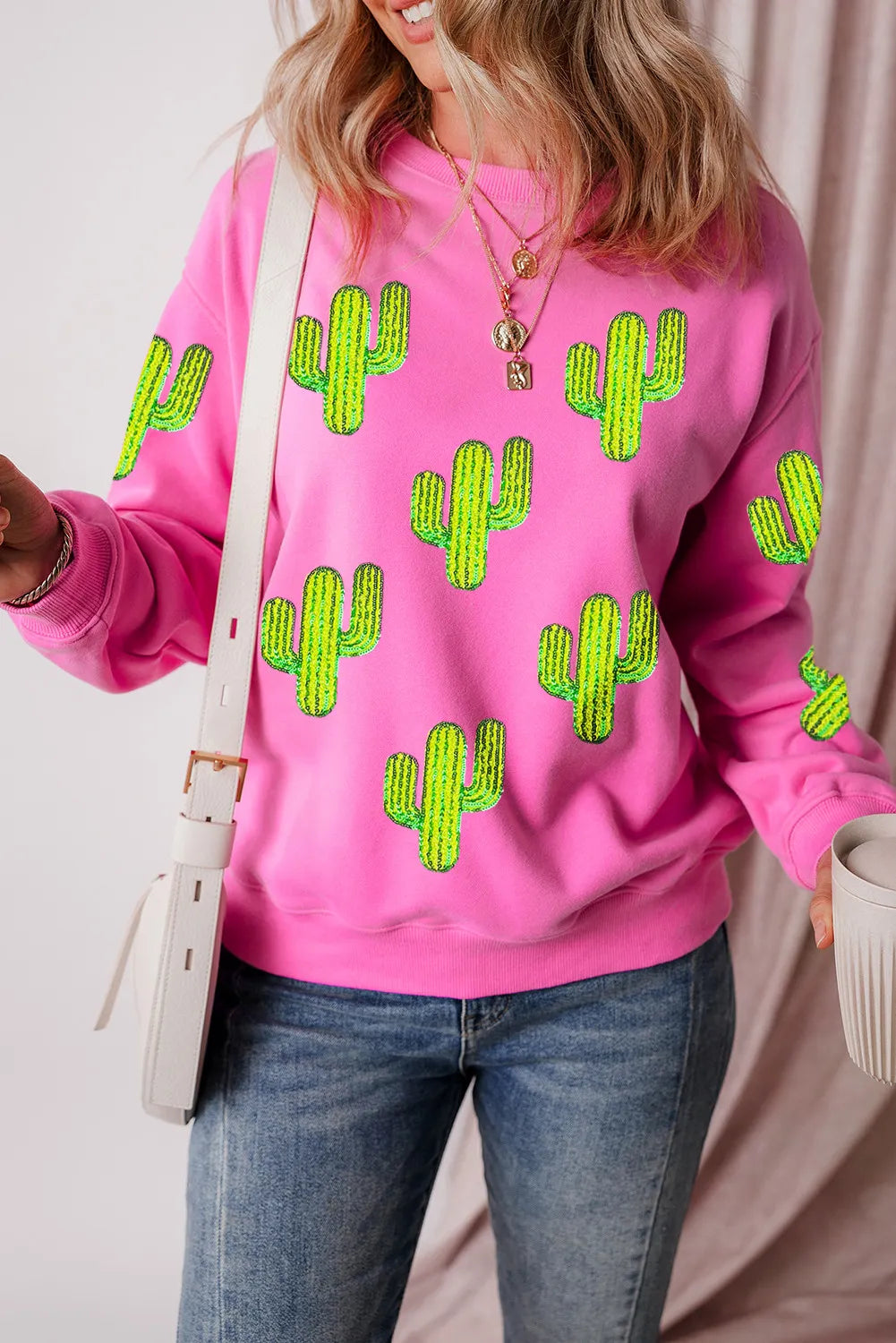Marlene | Cactus long sleeve sweatshirt
