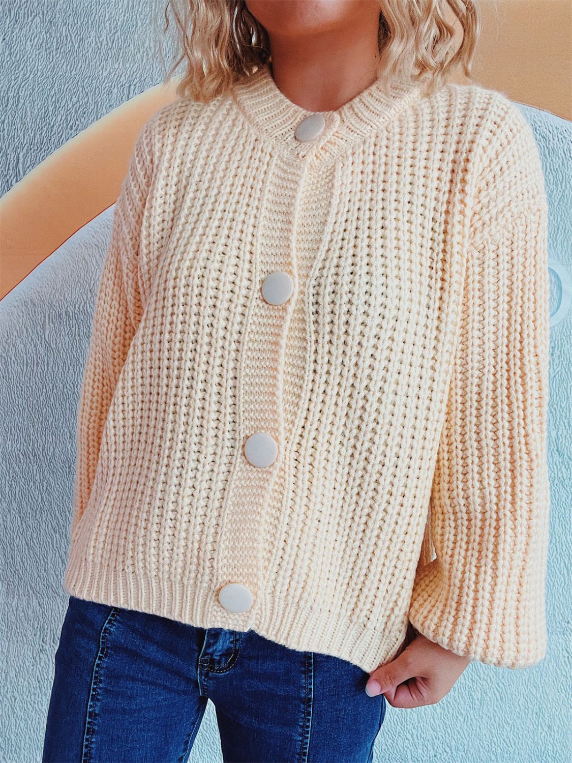 Adelheid | Long sleeve cardigan with buttons