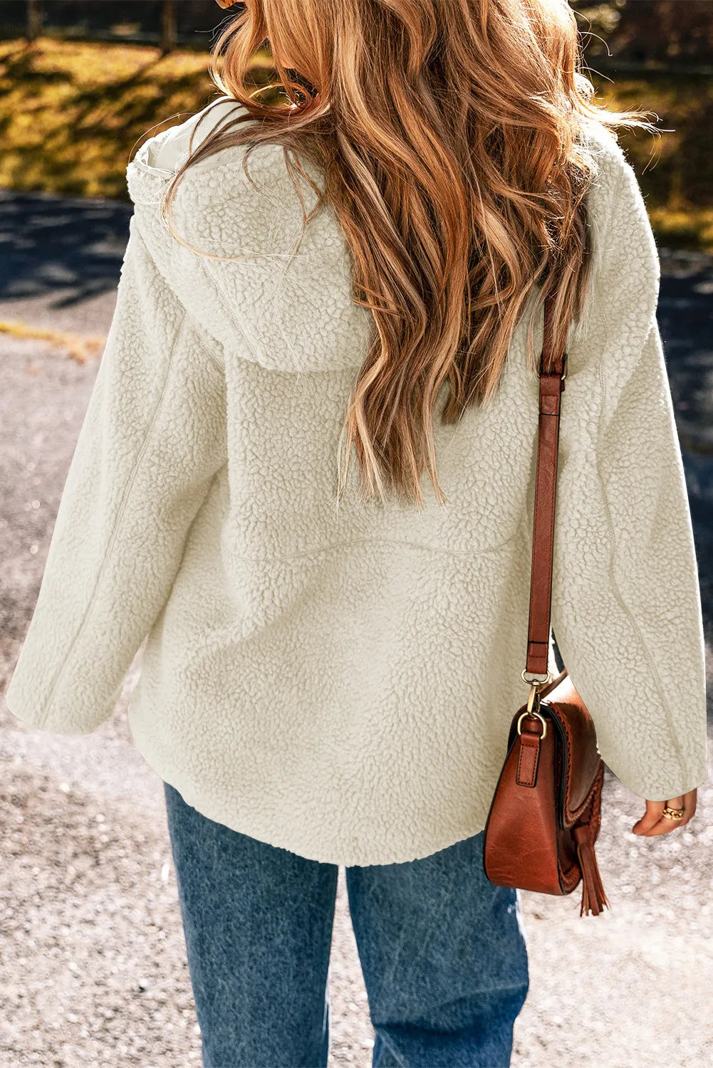 Katinka | Long sleeve hooded jacket with drawstring and zip fastening