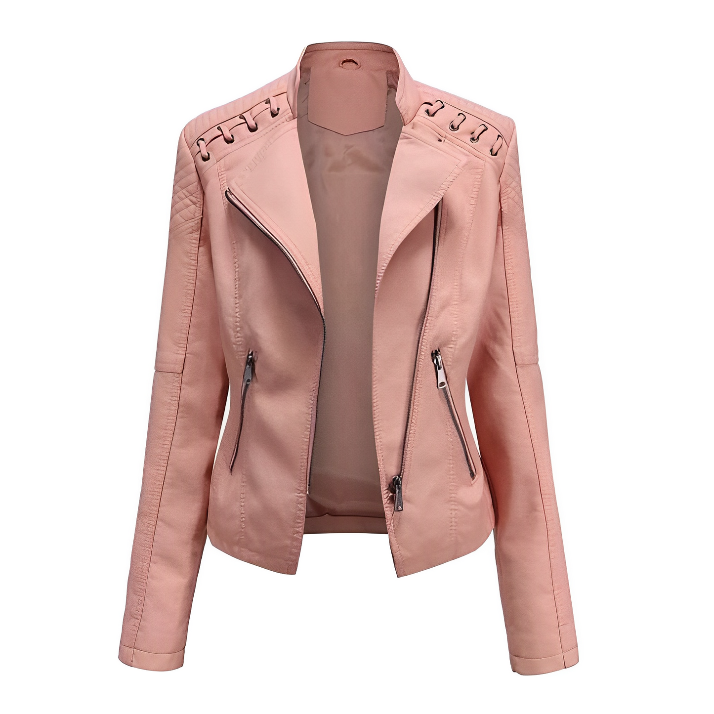 Guillermina | PU leather jacket with zipper