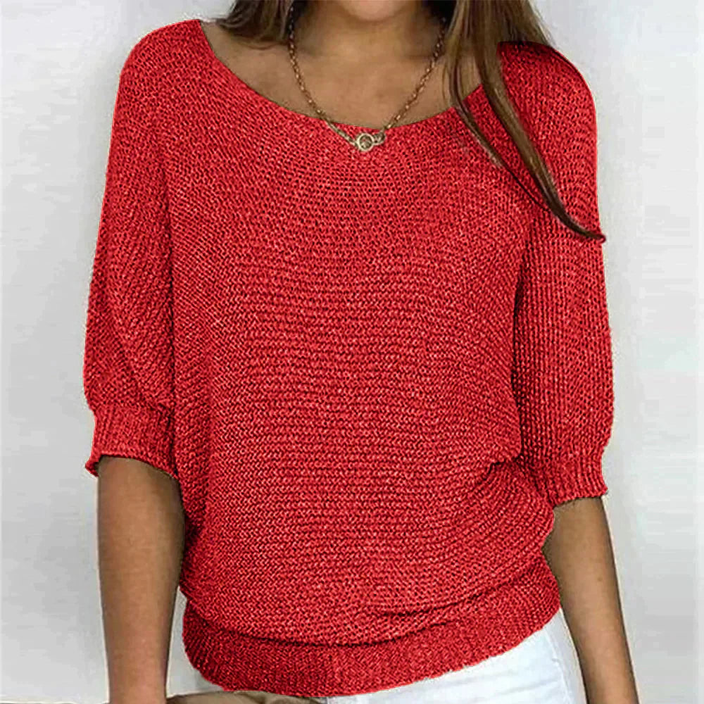 Virginia® | Sleeveless 3/4-Length Blouse With Crocodile Pattern.