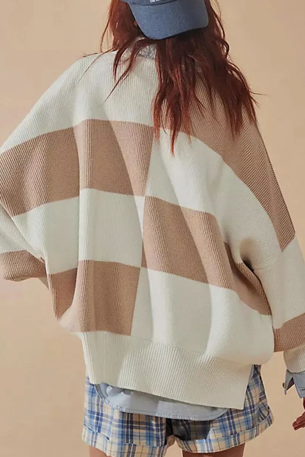 Bruna | Color block sweater with a crew neck and long sleeves