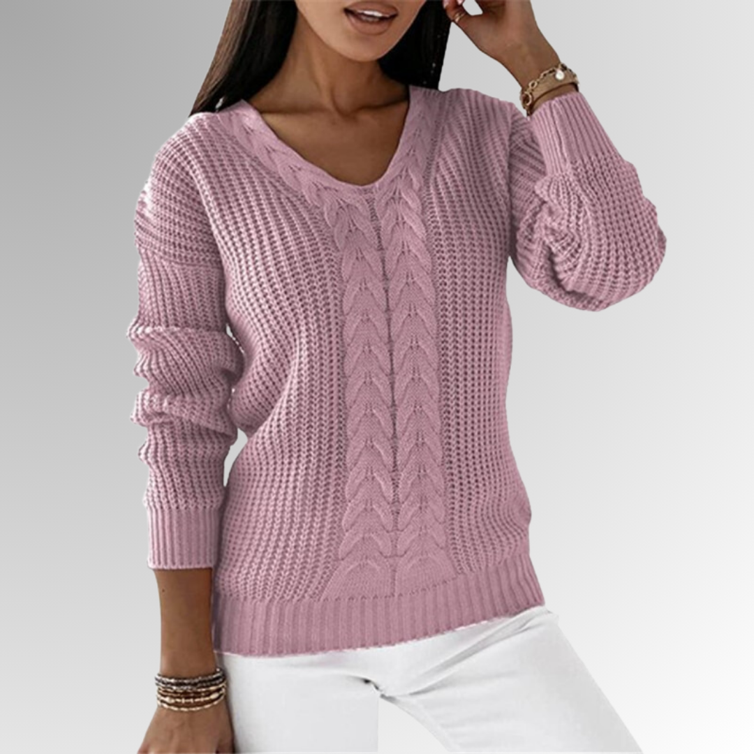 Leticia® | Pull the maille twice with the motif of the cables