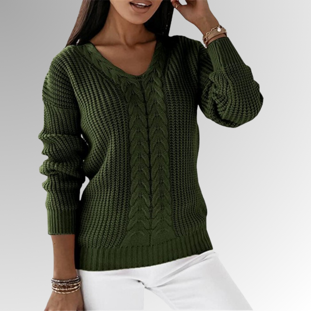 Leticia® | Pull the maille twice with the motif of the cables