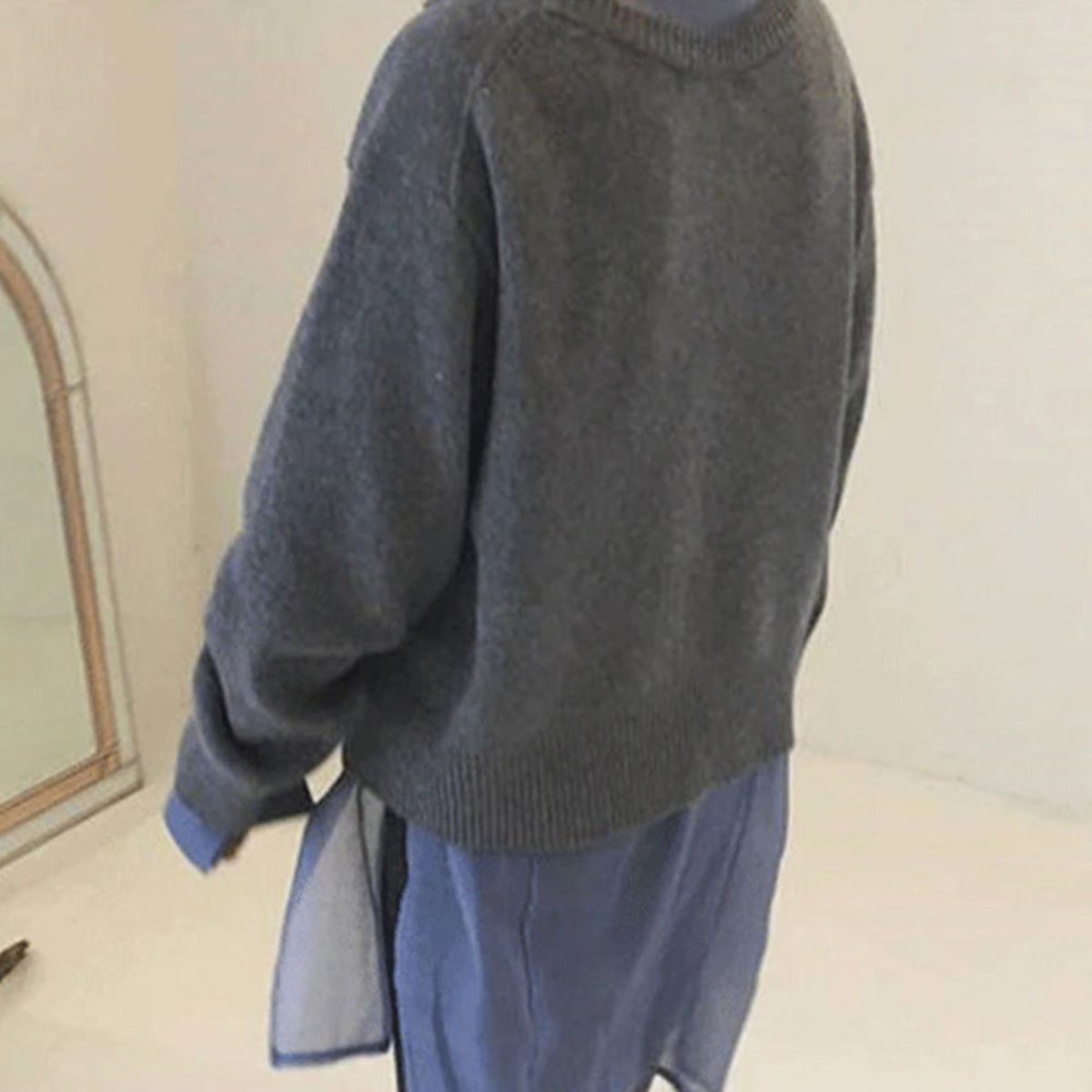 Cristina® | Comfortable wrap jacket with playful button placket