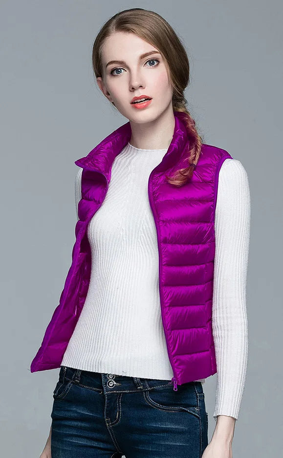 Jimena | Ultralight, sleeveless, elegant half jacket for women