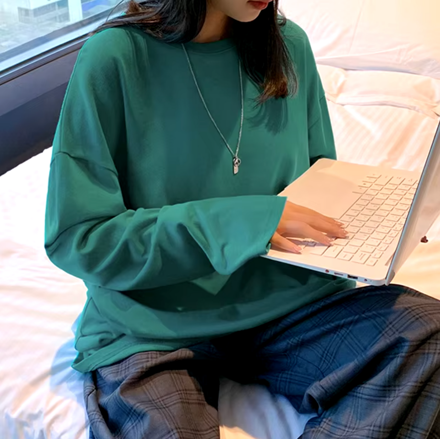 Sandra | Long sleeve cotton t-shirt