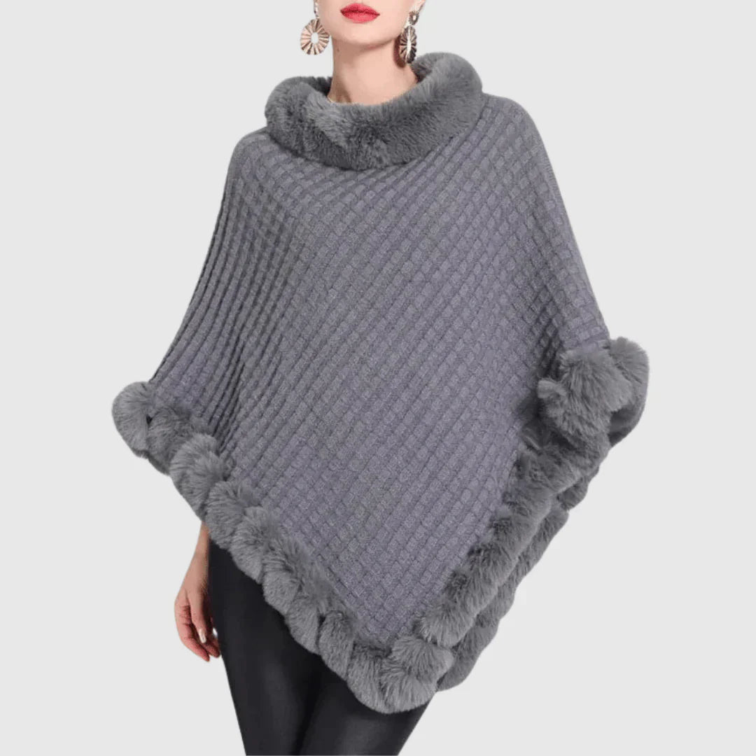 Lilian | High neck poncho for women