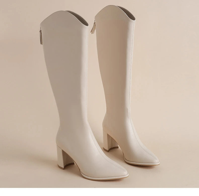 Liliana® | Elegant women's boots with zipper and high heel
