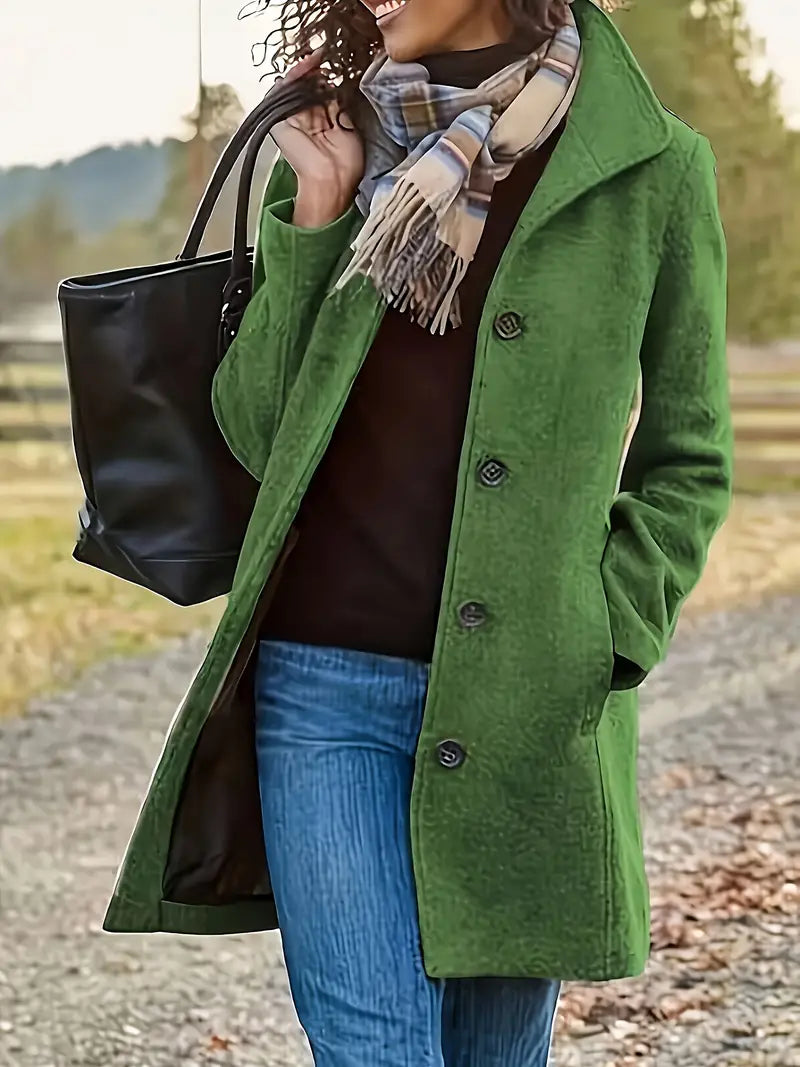 Birte® | Knitted double breasted coat