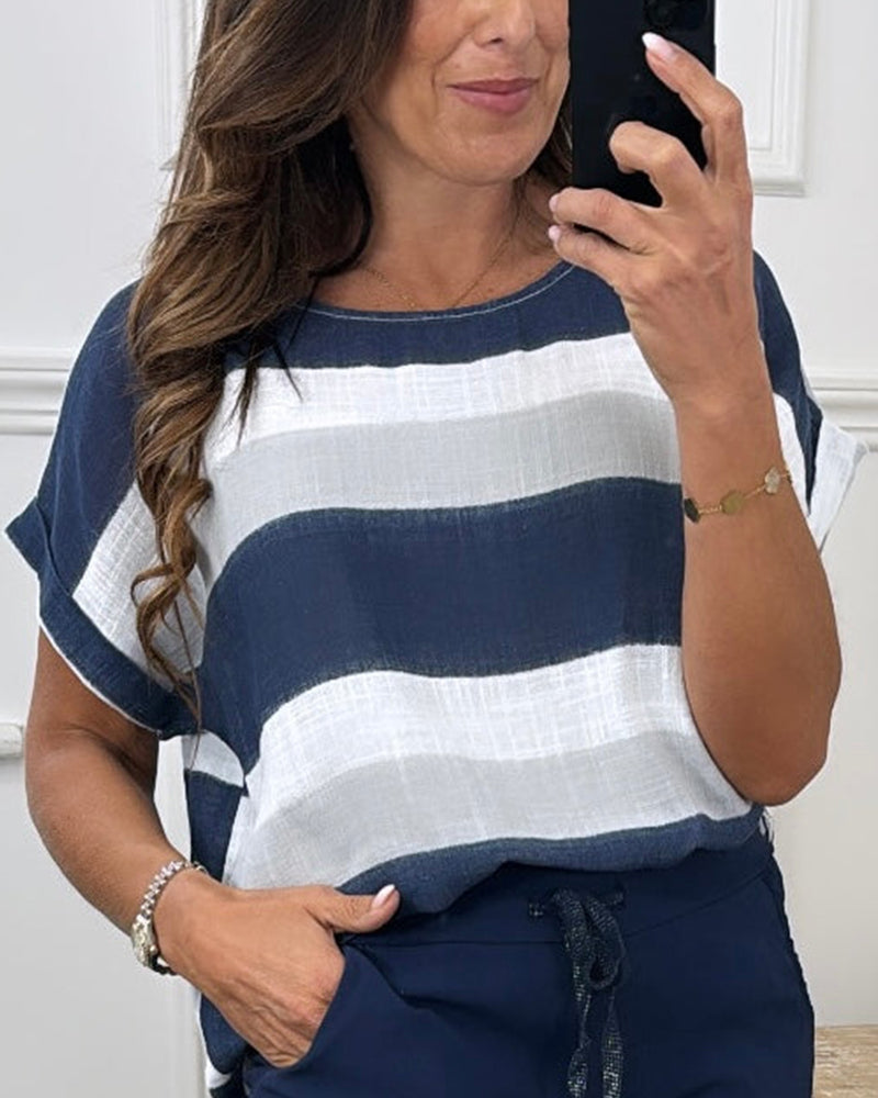Tamara® | Casual Striped Summer Blouse With A Loose Fit