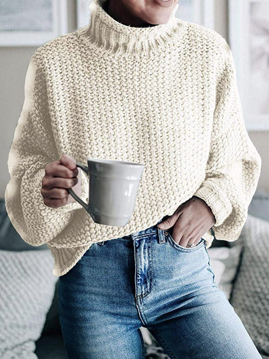 Agnes | Pullover with a turtleneck and dropped shoulders