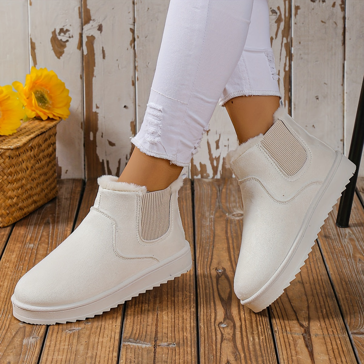 Anneliese | Fleece boots for women