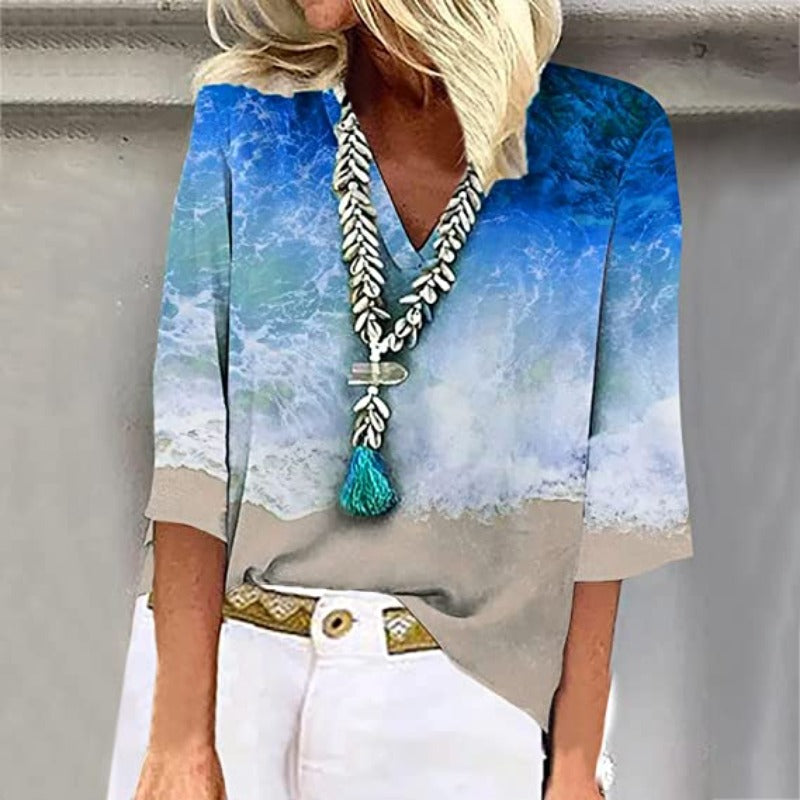 Nikki® | Elegant Multicolored Women'S Blouse