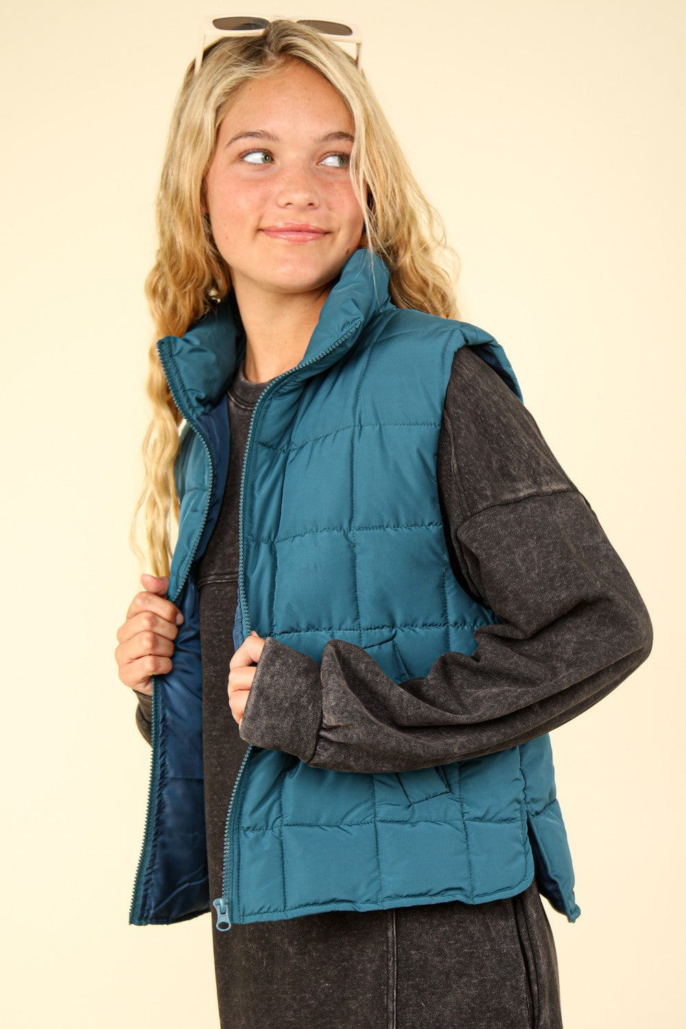 Carolin | Padded, warm vest with zip