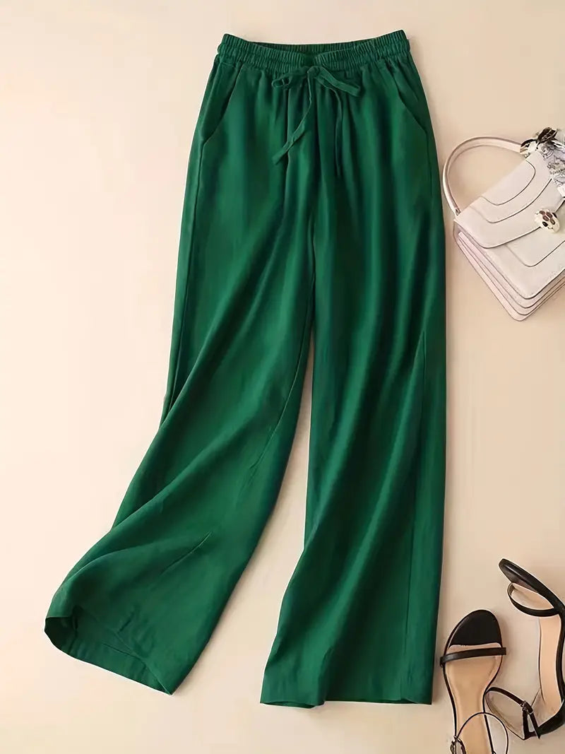 Mallory® | Elegant Straight Linen Pants