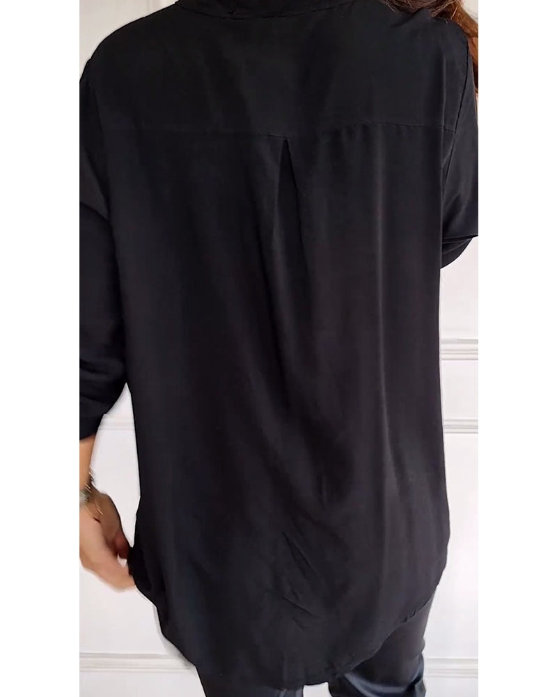 Emma® | Women'S Button-Front Blouse With Sequin Trim
