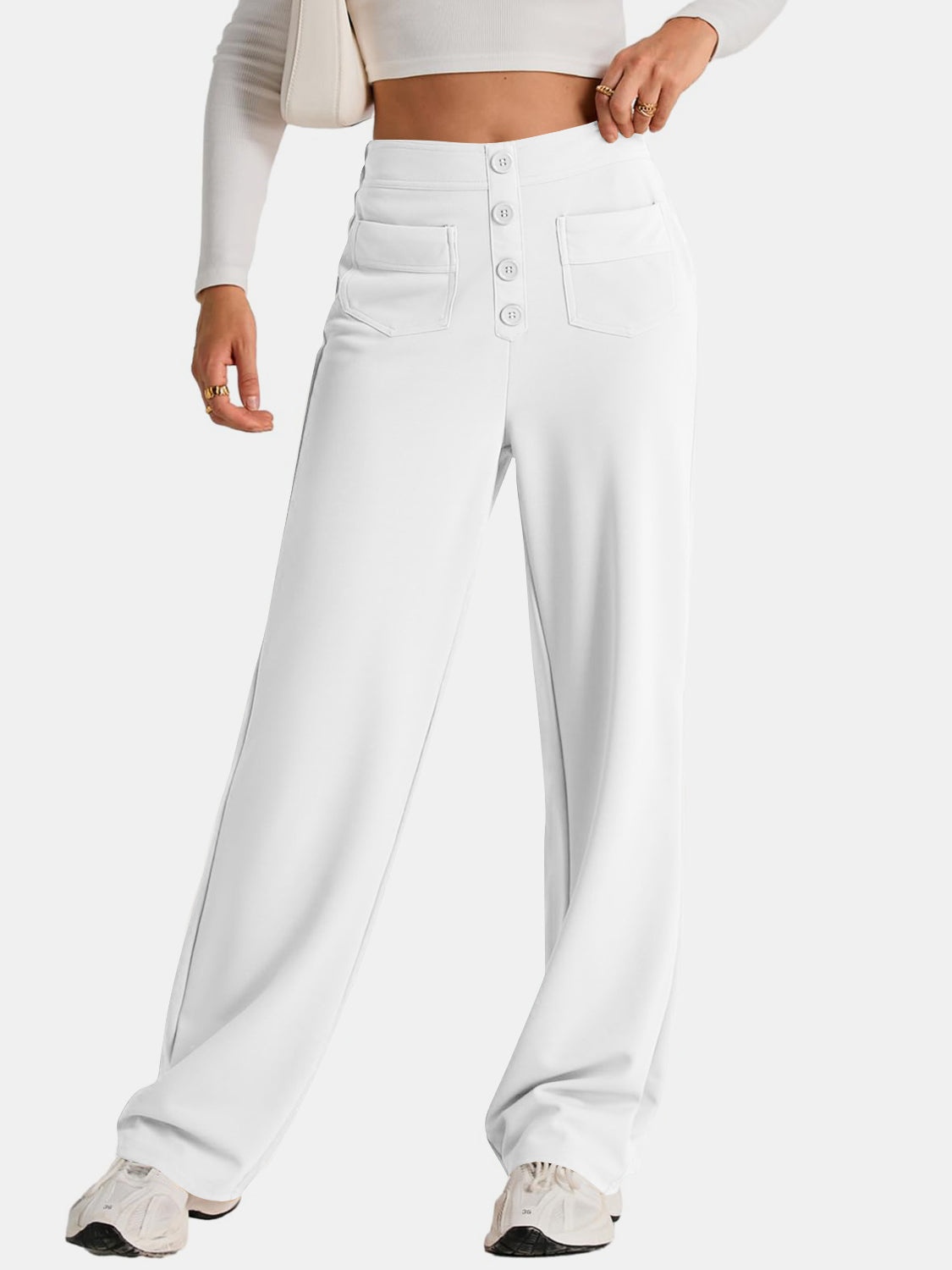 Aurora | Wide-leg, high-waisted trousers