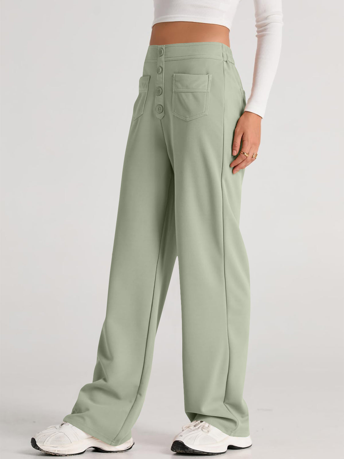 Aurora | Wide-leg, high-waisted trousers