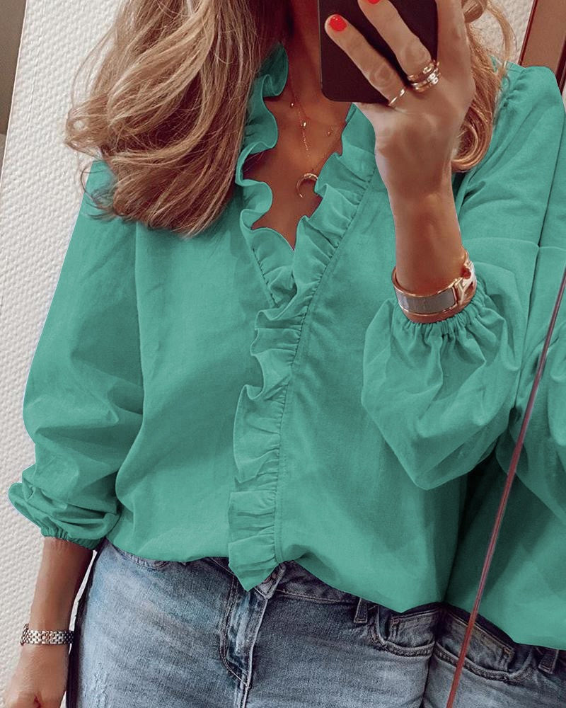 Minerva® | Women'S Plain Linen Blouse