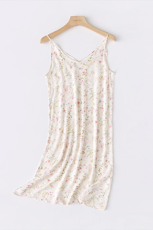 María Fernanda® | Printed Camisole Dress With Crossed Straps At The Back